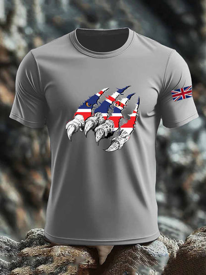 Men's British imitation cotton short-sleeved T-shirt