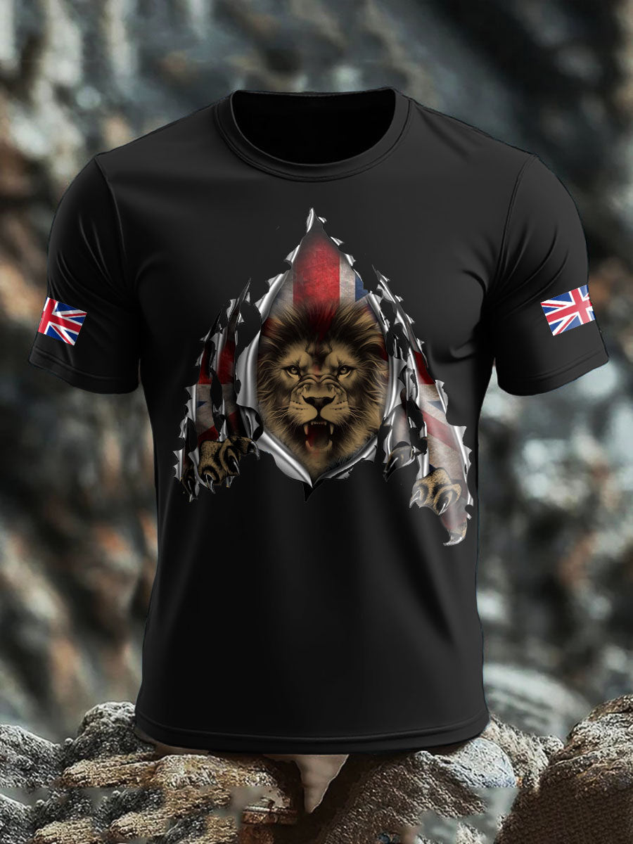 Men's UK Flag Printed T-shirt