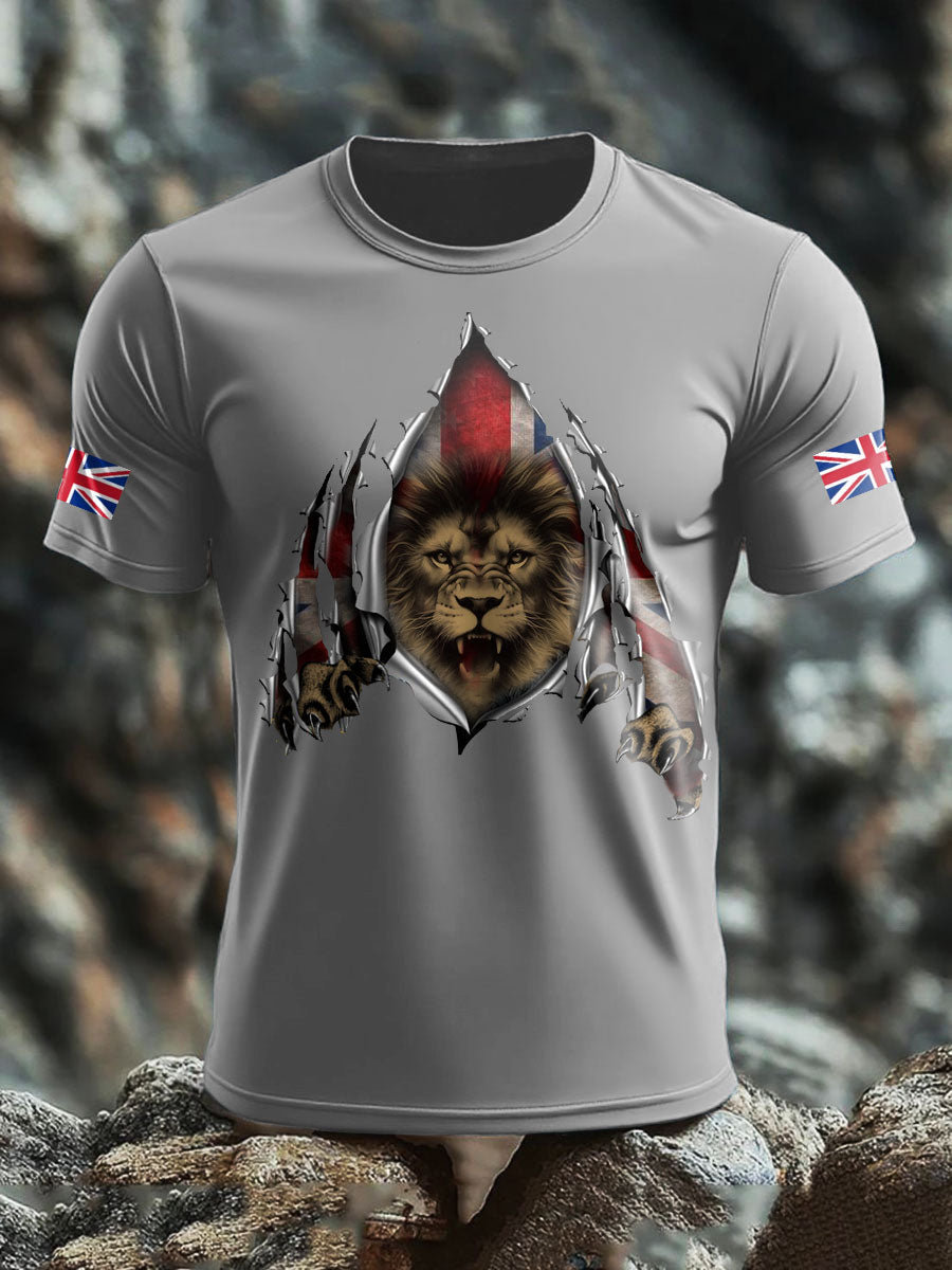 Men's UK Flag Printed T-shirt