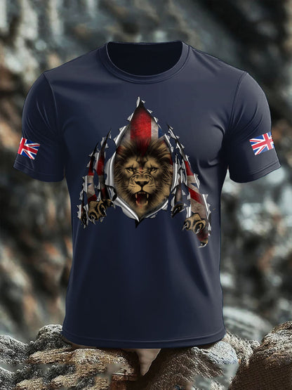 Men's UK Flag Printed T-shirt