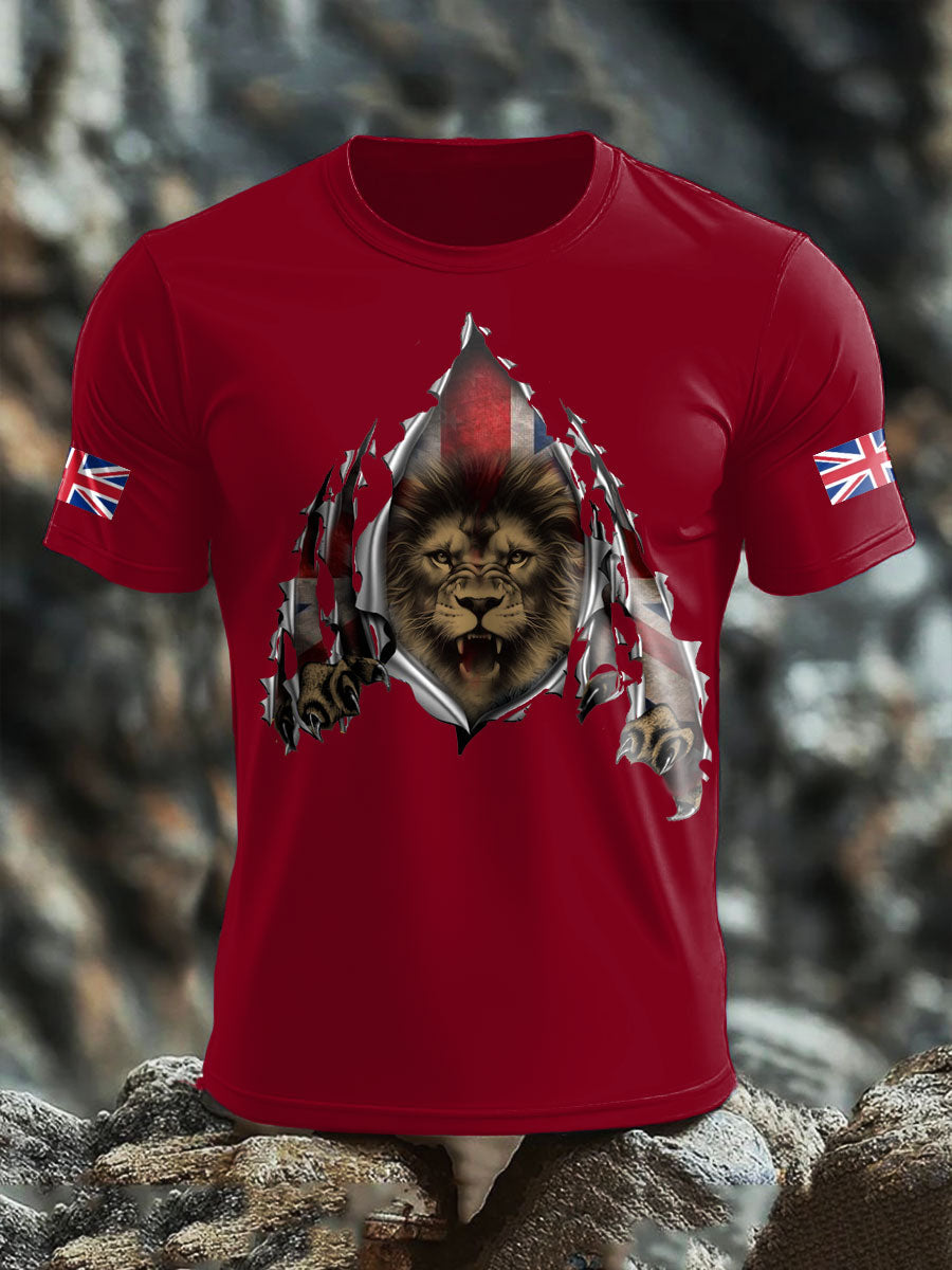 Men's UK Flag Printed T-shirt