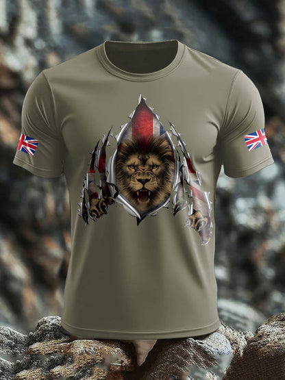 Men's UK Flag Printed T-shirt