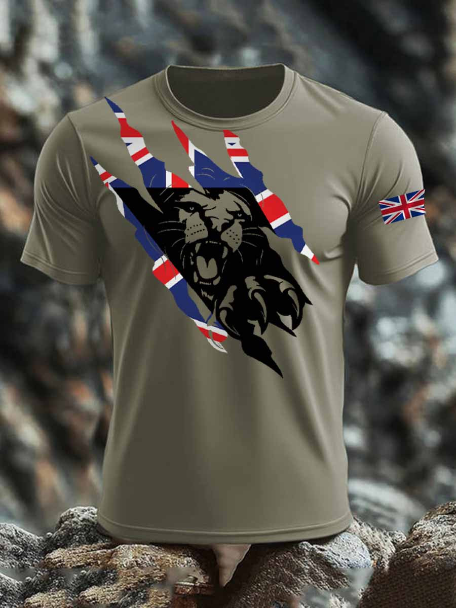 Men's British short sleeves t-shirt