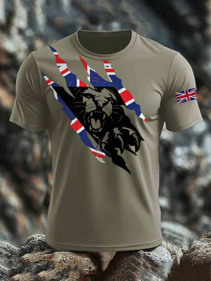 Men's British short sleeves t-shirt
