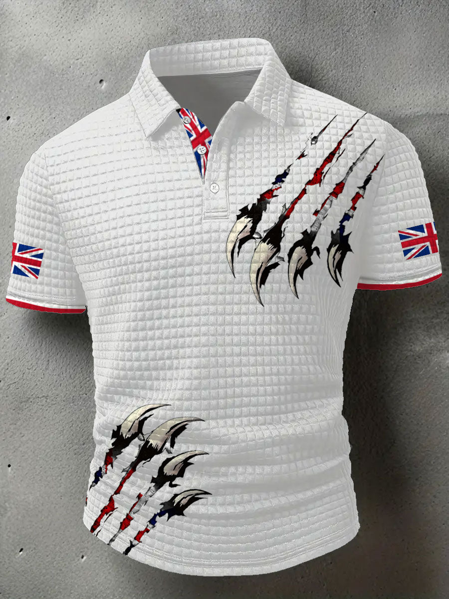 Men's UK Flag Printed Casual Tops