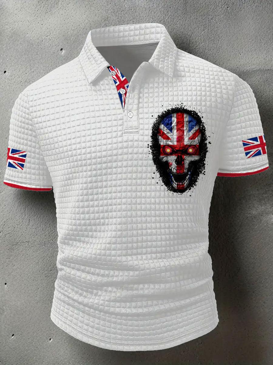 Men's UK Flag Printed Casual Tops