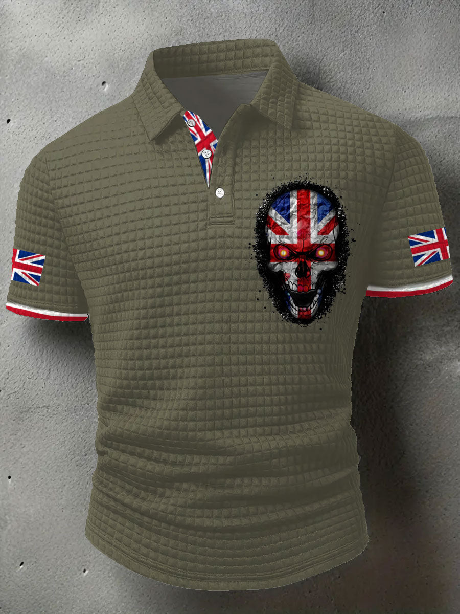 Men's UK Flag Printed Casual Tops