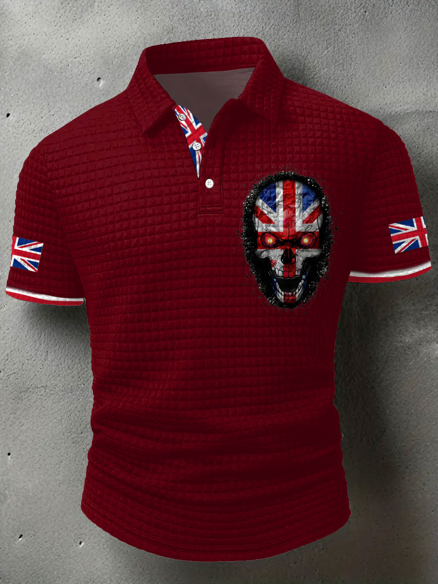 Men's UK Flag Printed Casual Tops