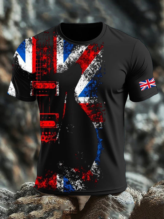 Men's UK Flag Printed T-shirt