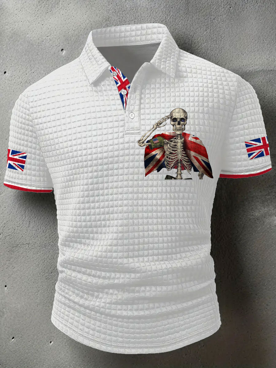 Men's UK Flag Printed Casual Tops