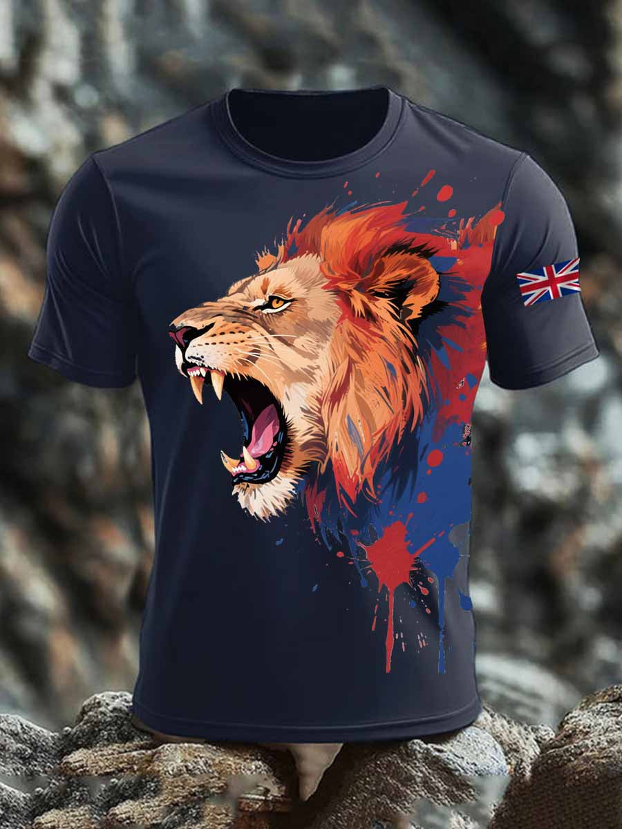 Men's British short sleeves t-shirt