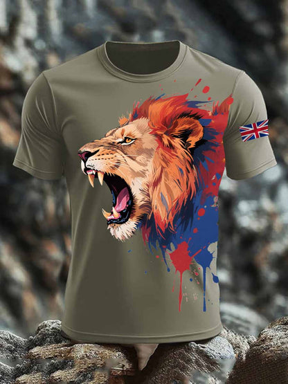 Men's British short sleeves t-shirt