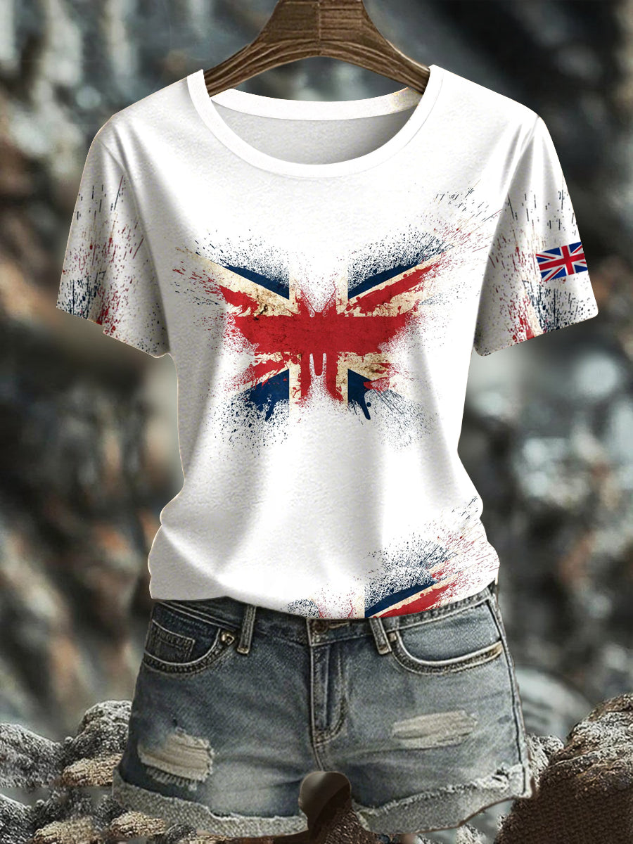 Women's British short-sleeved T-shirt