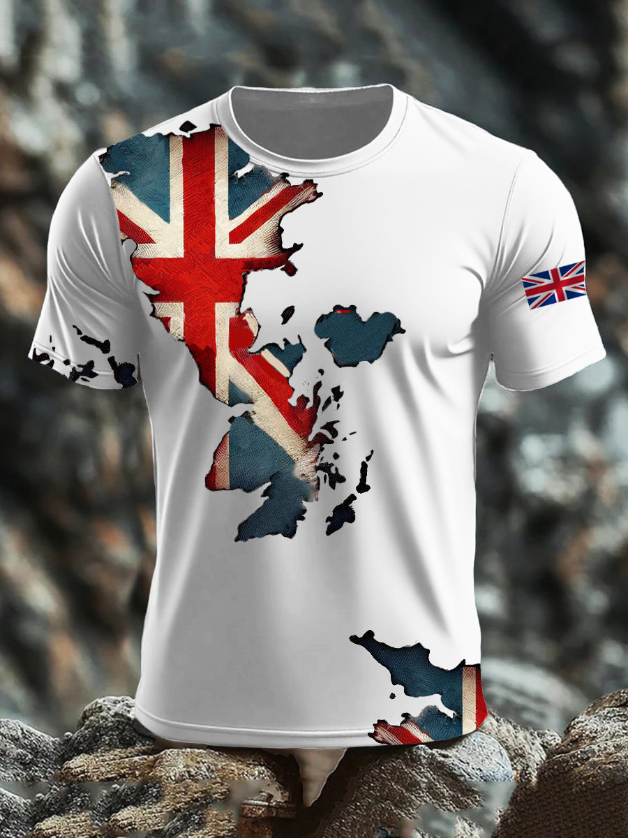 Men's British short sleeves t-shirt
