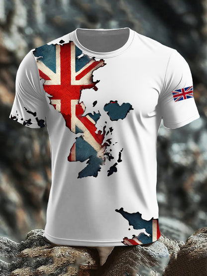 Men's British short sleeves t-shirt