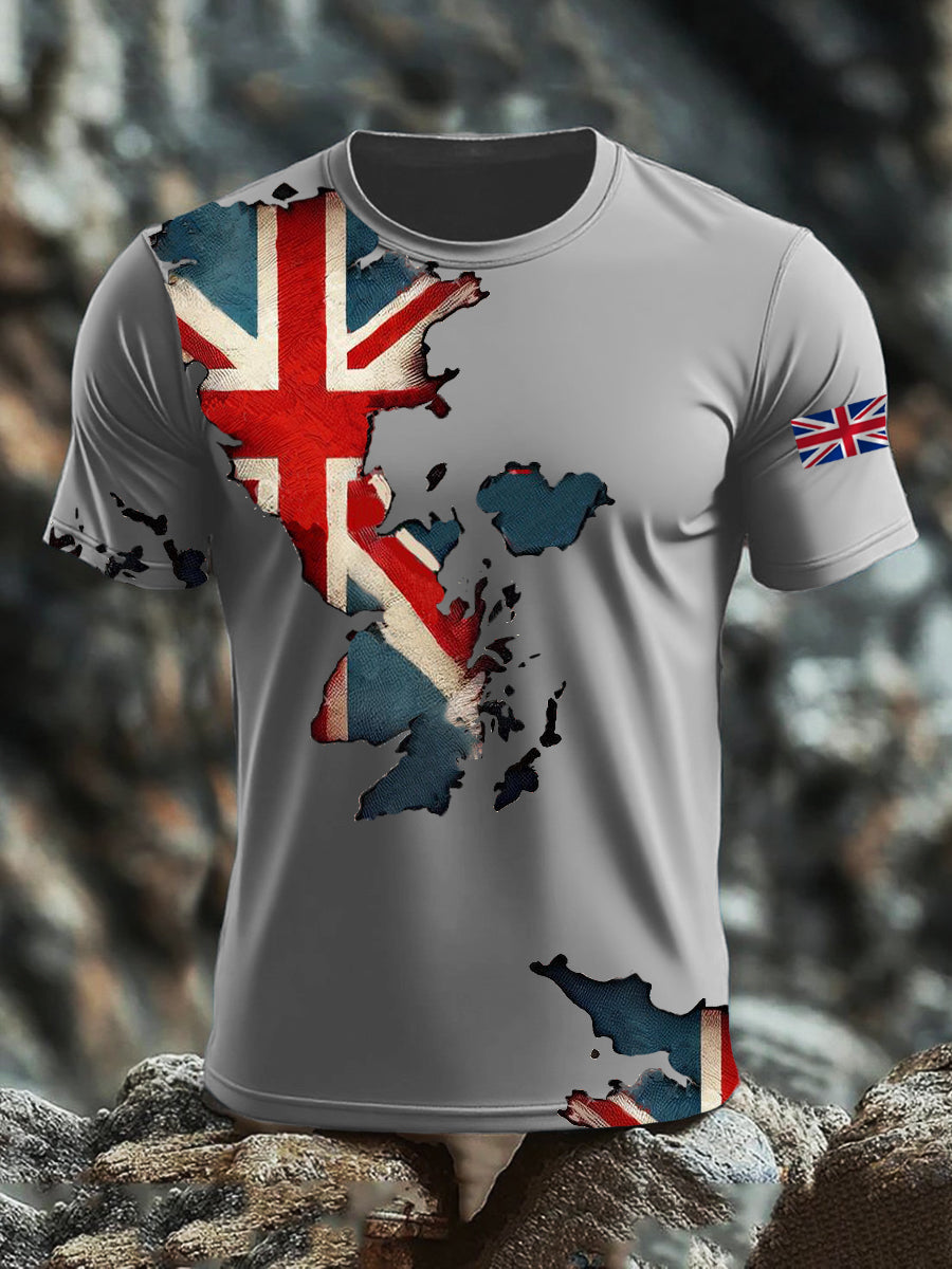Men's British short sleeves t-shirt