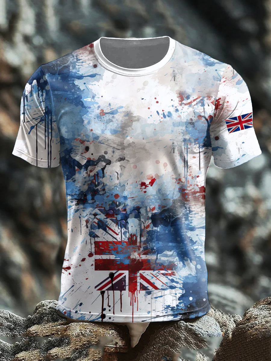 Men's British short sleeves t-shirt