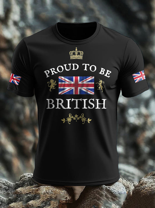 Men's UK Flag Proud Printed T-shirt