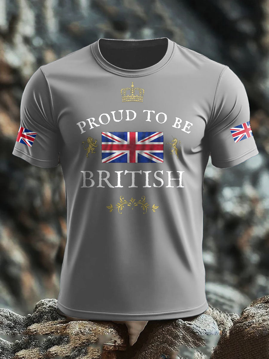 Men's UK Flag Proud Printed T-shirt