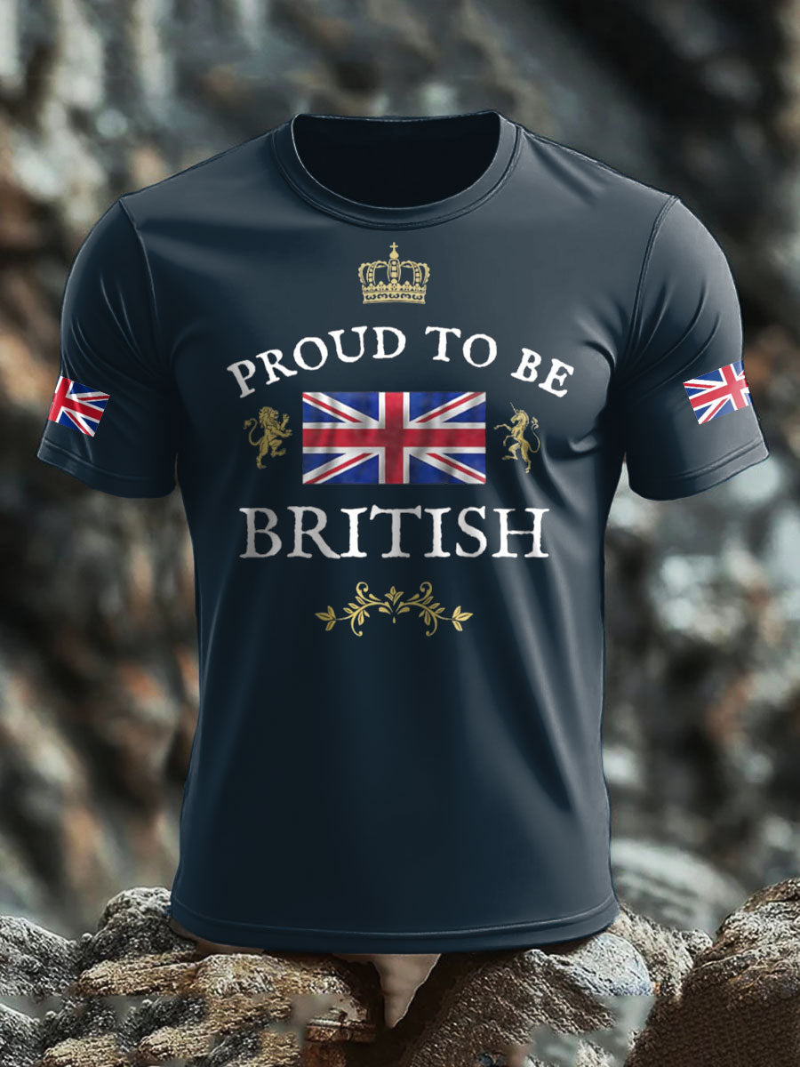 Men's UK Flag Proud Printed T-shirt