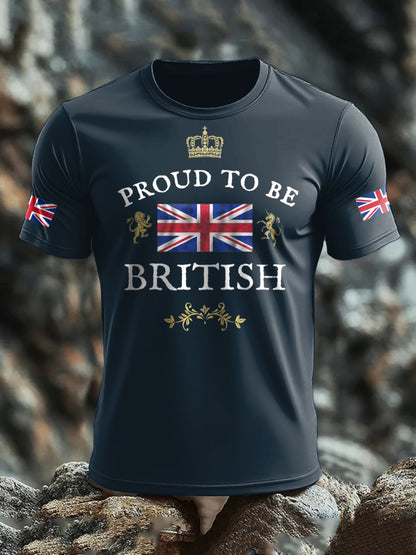 Men's UK Flag Proud Printed T-shirt