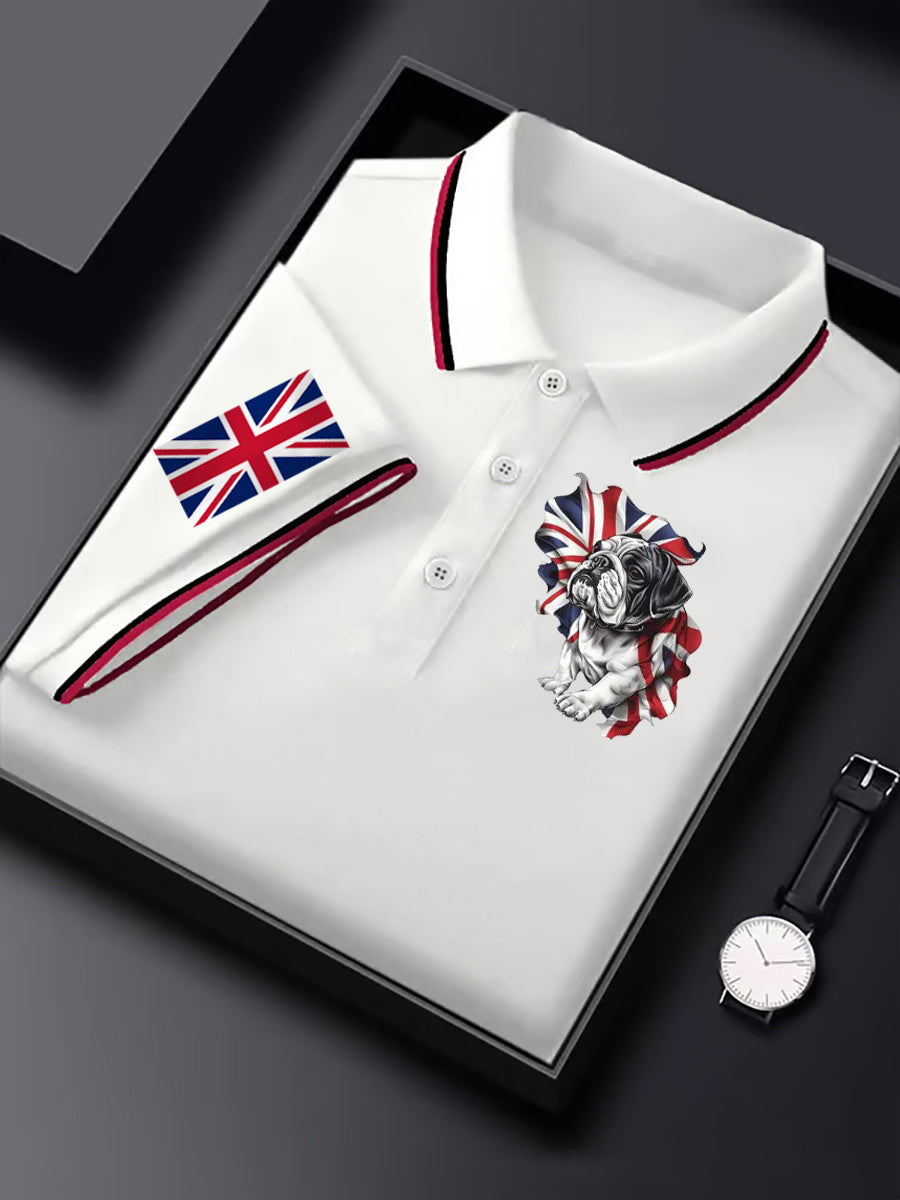 Men's Vintage England Flag Casual Shirt