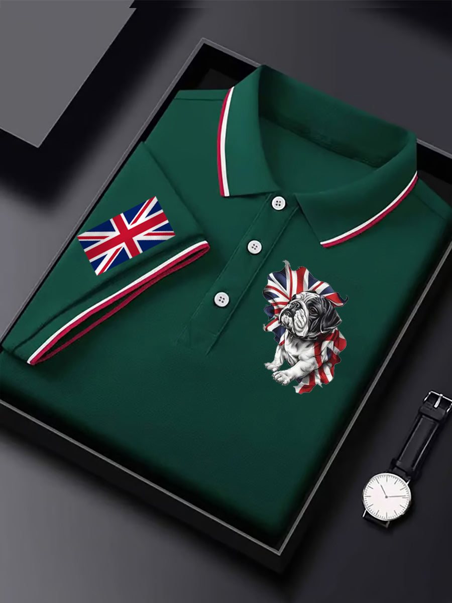 Men's Vintage England Flag Casual Shirt