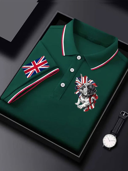 Men's Vintage England Flag Casual Shirt