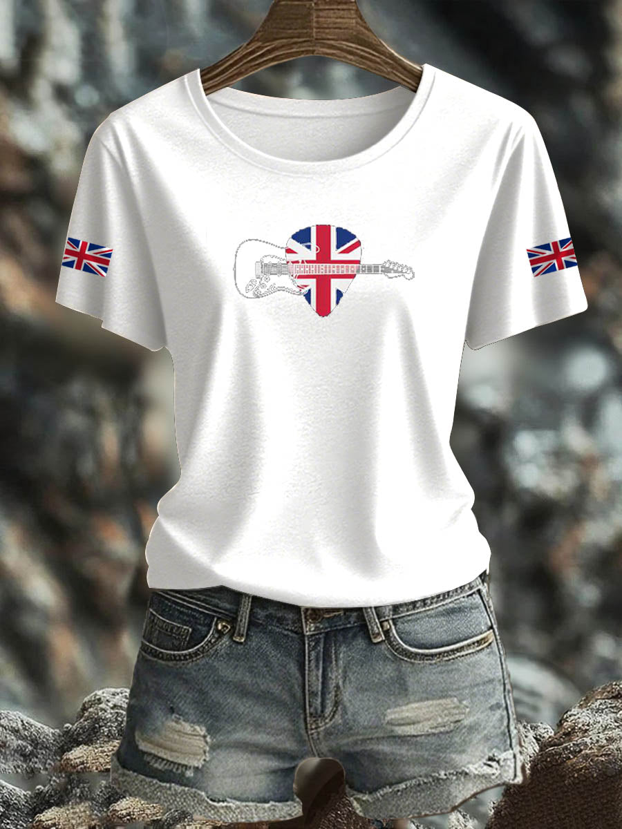 Women's  British Iron On Short Sleeve T-Shirt