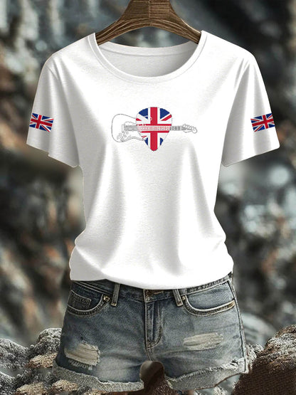 Women's  British Iron On Short Sleeve T-Shirt