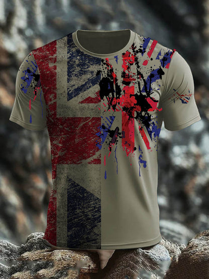 Men's  British short sleeves t-shirt
