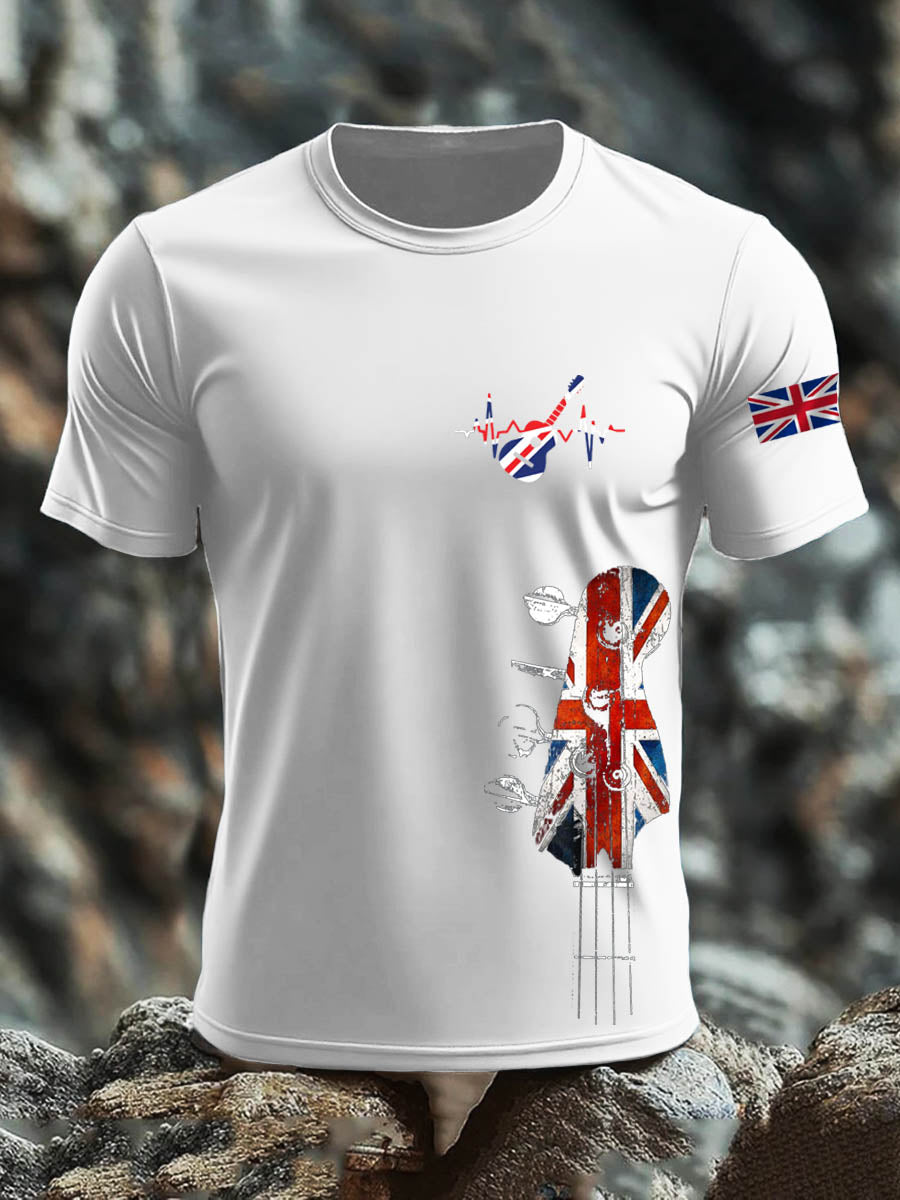 Men's British short sleeves t-shirt