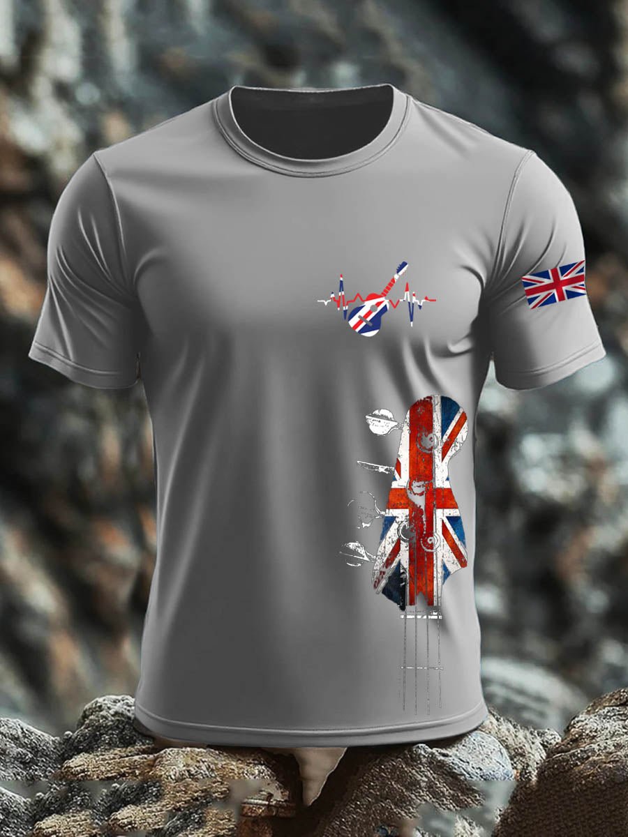 Men's British short sleeves t-shirt