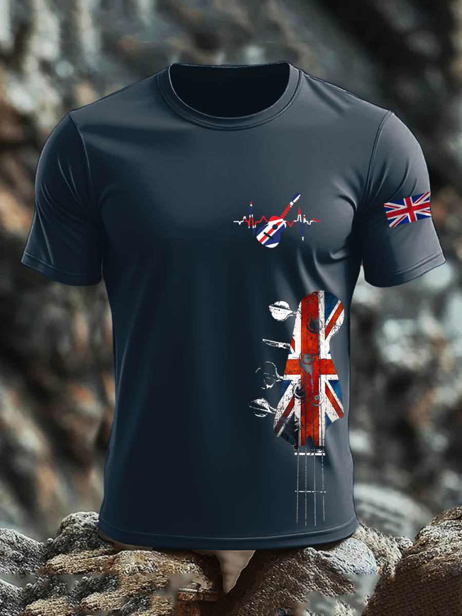 Men's British short sleeves t-shirt