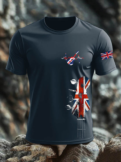 Men's British short sleeves t-shirt