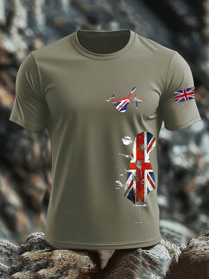 Men's British short sleeves t-shirt