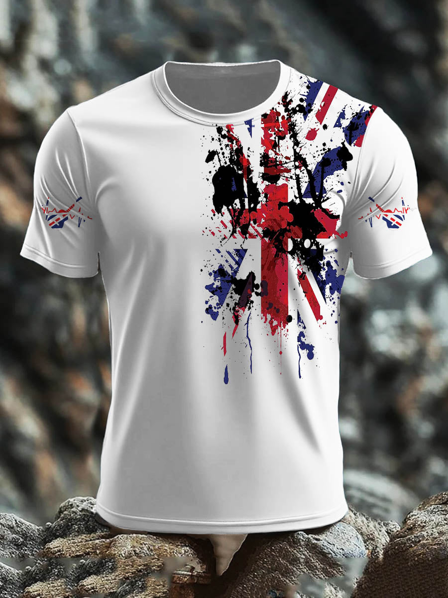 Men's  British short sleeves t-shirt