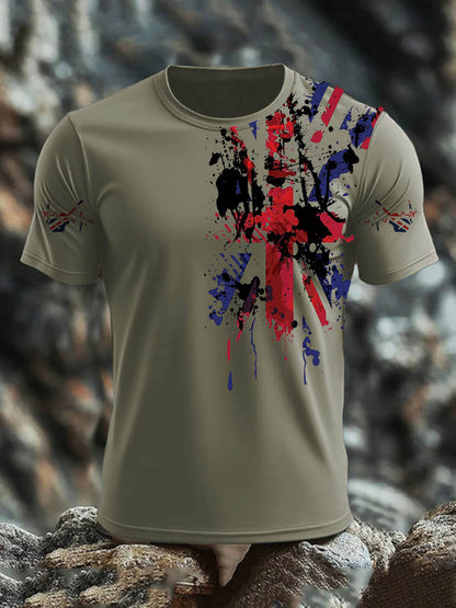 Men's  British short sleeves t-shirt