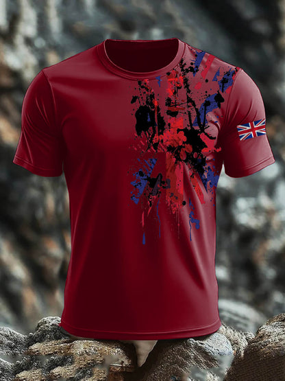 Men's  British short sleeves t-shirt