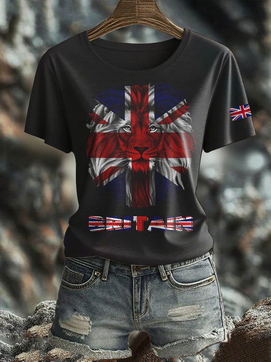 Women's British short-sleeved T-shirt