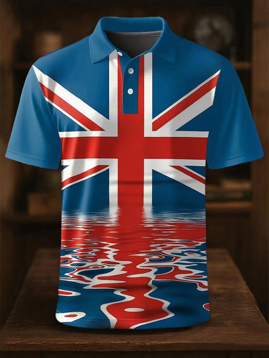 Men's UK Flag Art short sleeve shirt