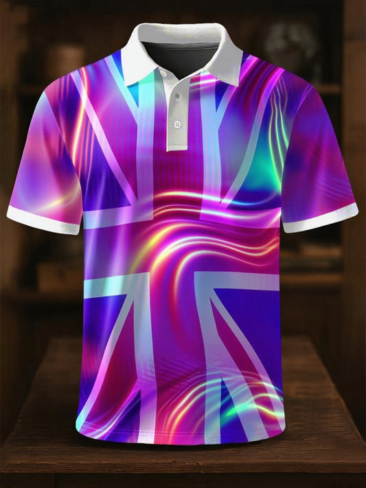 Men's UK Flag Art short sleeve shirt