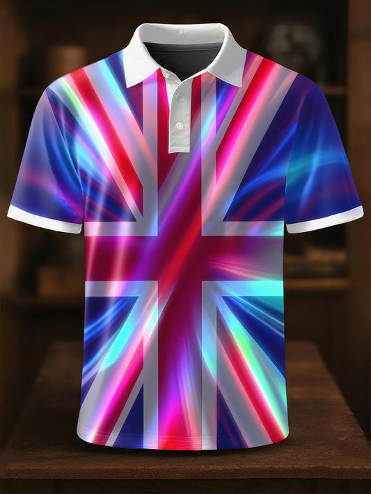 Men's UK Flag Art short sleeve shirt