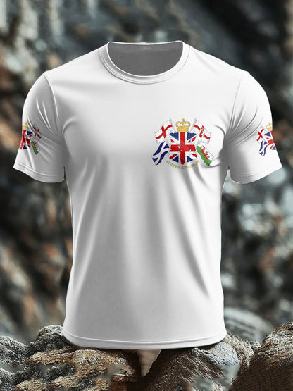 Men's UK Flag United We Stand Printed T-shirt