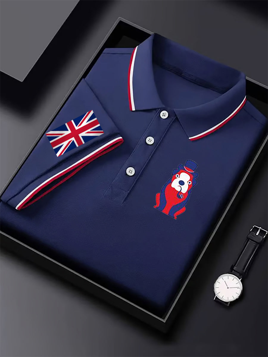 Men's Vintage England Flag Casual Shirt