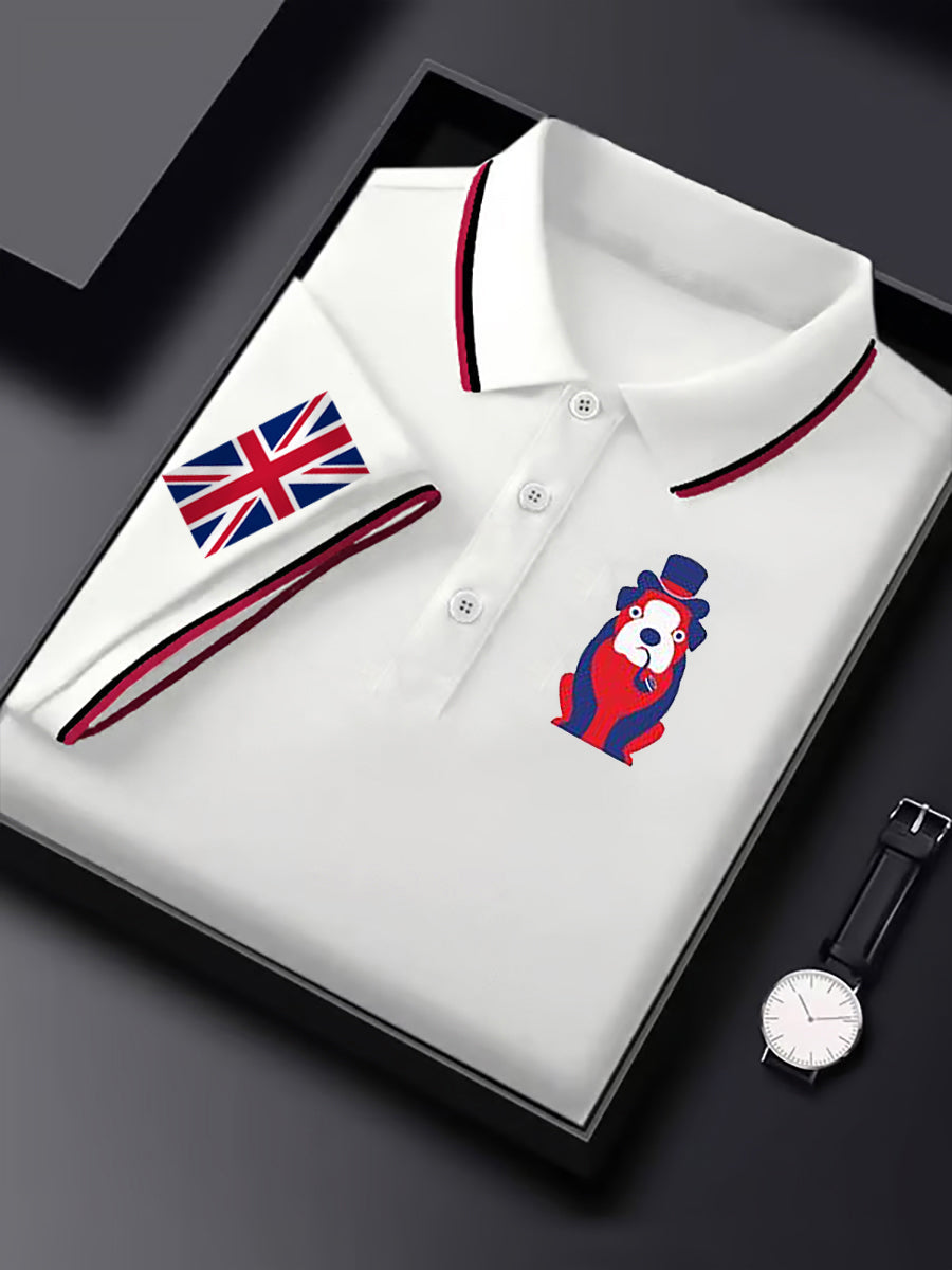 Men's Vintage England Flag Casual Shirt