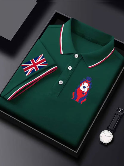 Men's Vintage England Flag Casual Shirt