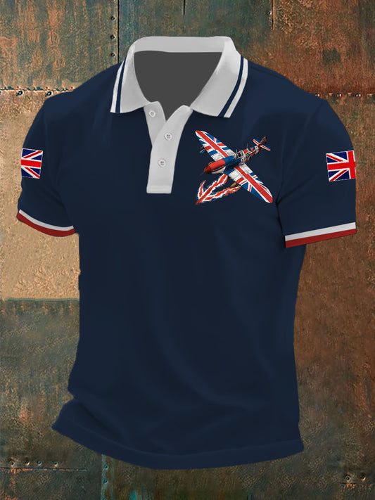 Men's Union Jack Fighter Short Sleeve Shirt