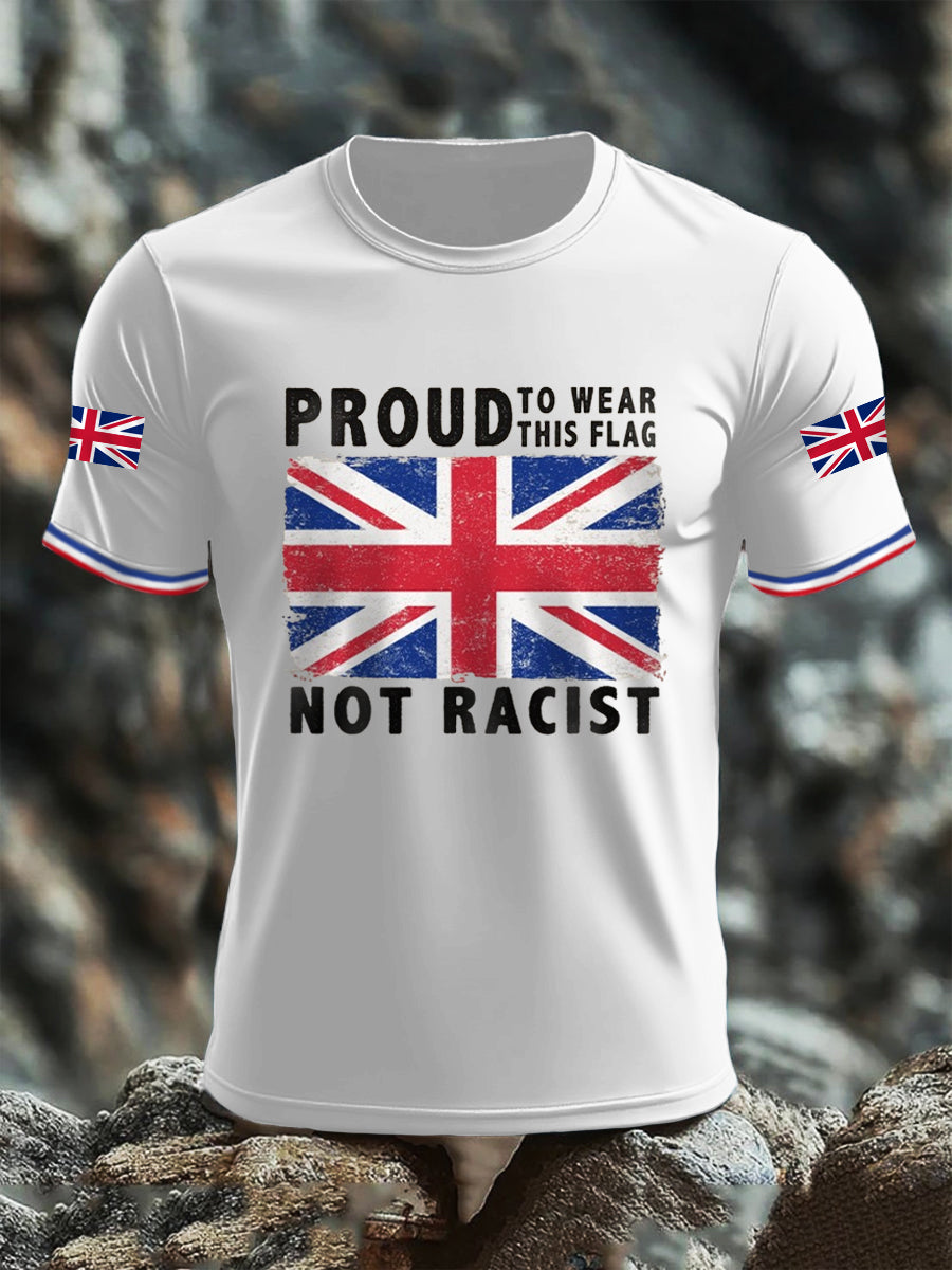 Men's Proud To WearThis Flag Not Racist T-shirt