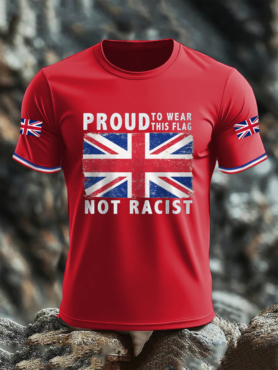 Men's Proud To WearThis Flag Not Racist T-shirt